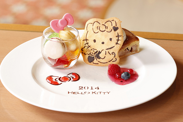 where to stay in Tokyo with kids- hello kitty hotel - food