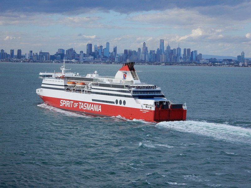 spirit of tasmania approaching port melbourne by docklands tony 