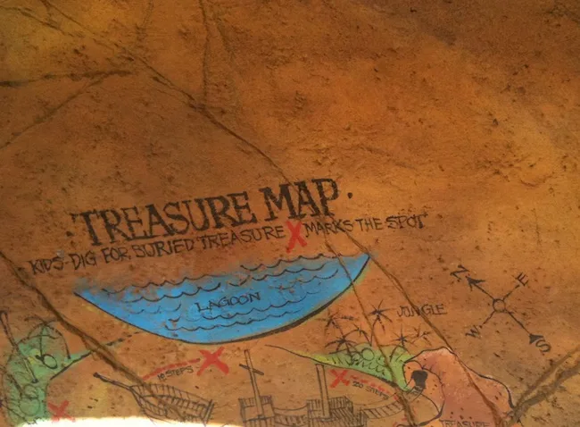pirate park palm beach treasure map