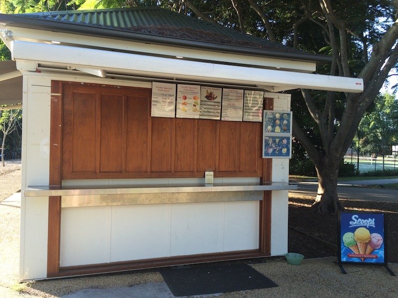 new farm park cafe stall