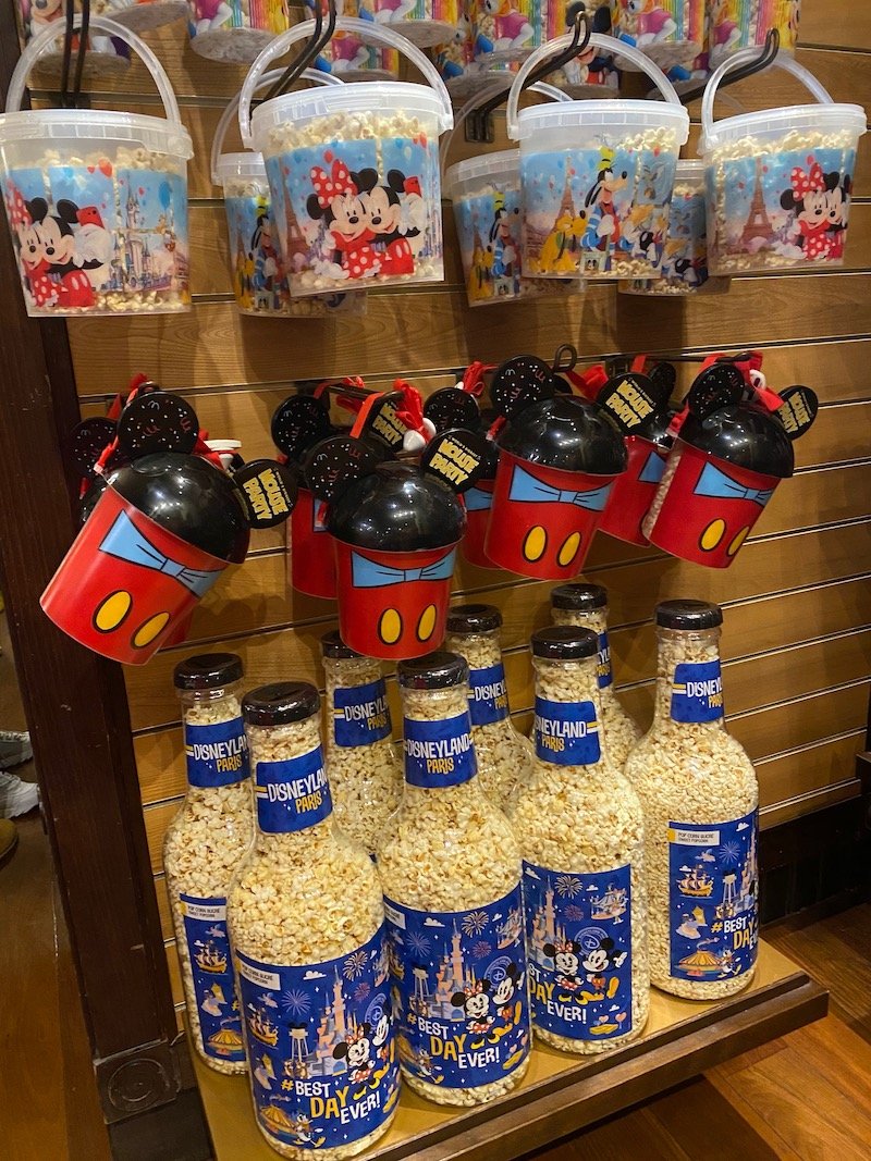 save money for disney trinkets and souvenirs - popcorn buckets