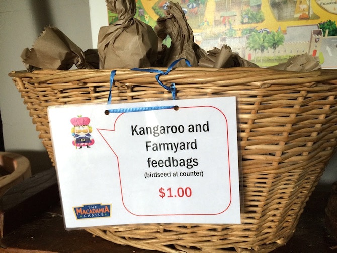 animal food at macadamia castle pic