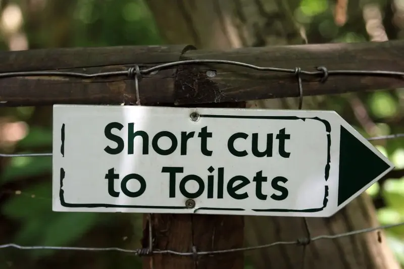 short cut to toilets sign pic 800 px here 819746 NO ATT REQ