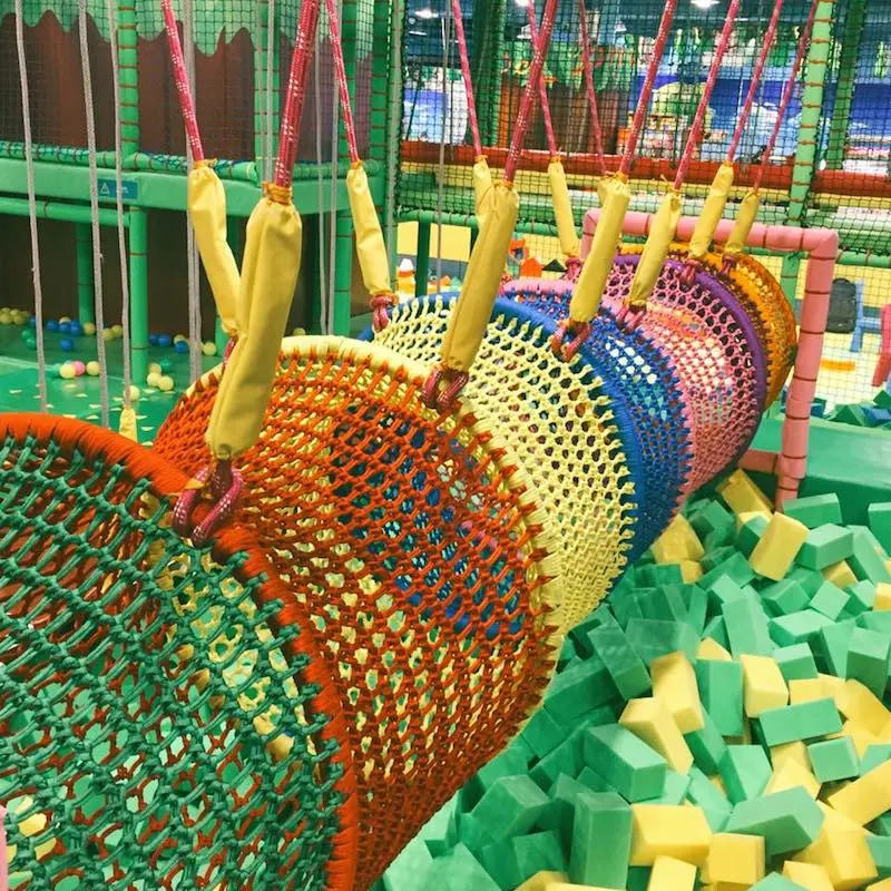 climbing nets at jumping gym via fb