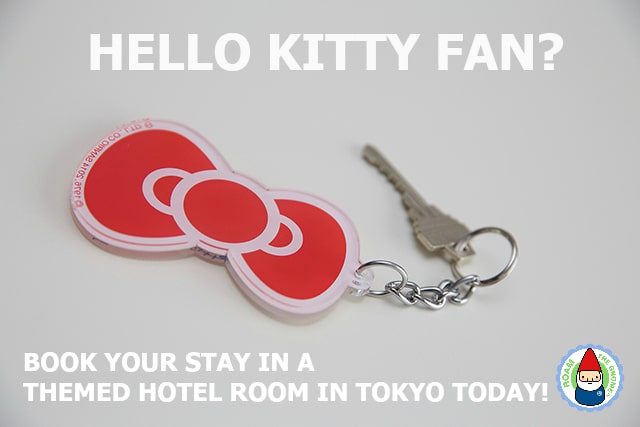 where to stay in Tokyo with kids? Book your stay in a Hello Kitty themed room in Tokyo. Details in link. Visit www.roamthegnome.com for SUPER DOOPER FUN ideas for family-friendly travel and weekend adventures all over the world. Search by city. Rated by kids and our travelling gnome. 