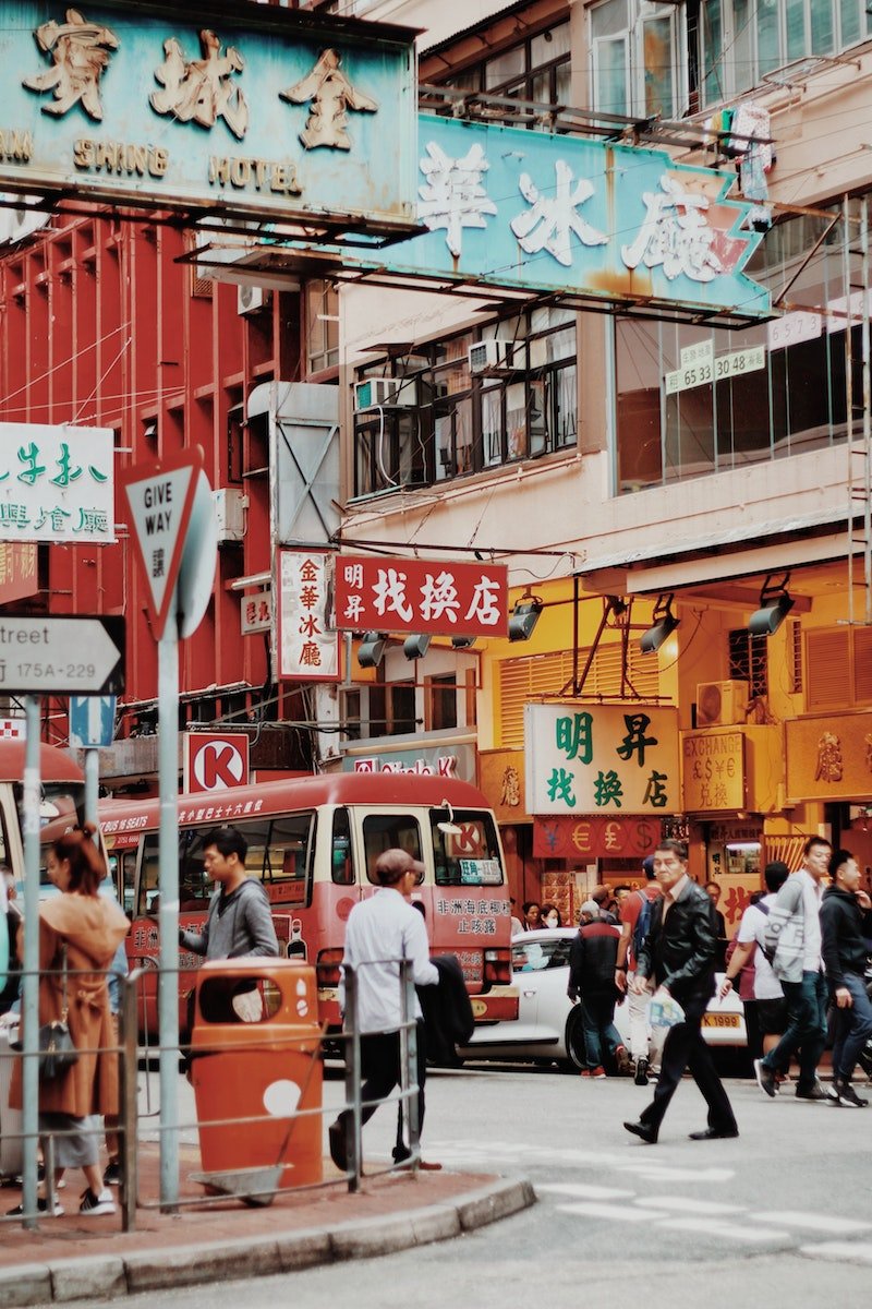 hong kong streetscape by sarah-arista