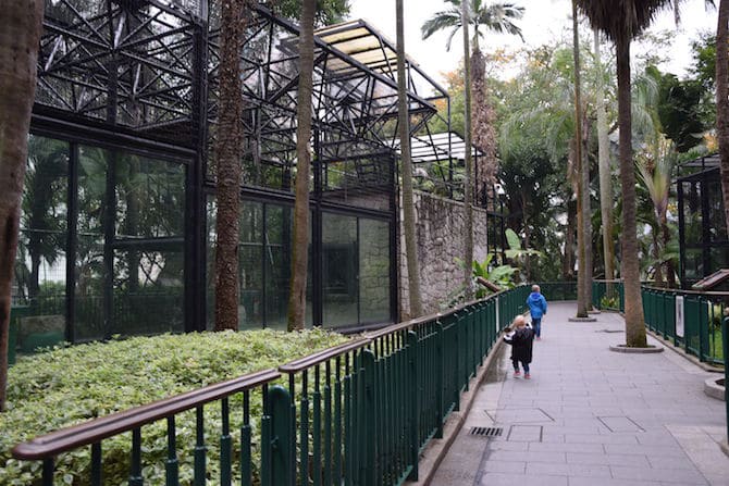 hong kong zoo and botanical gardens zoo cages pic