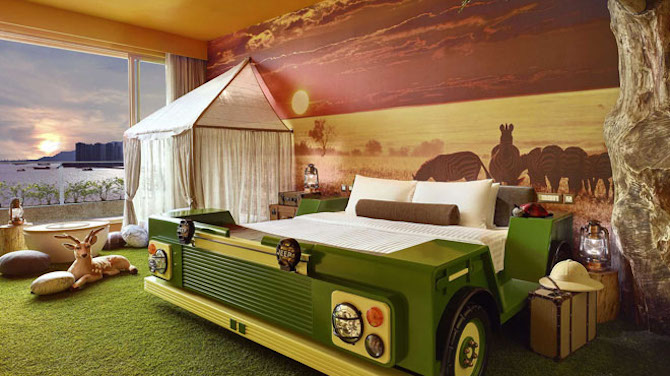 themed-room-safari-family hotel hong kong gold coast hotel image