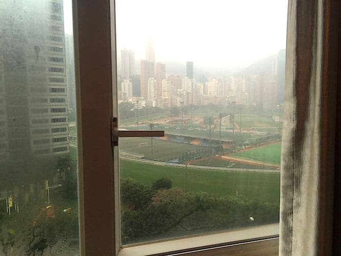 happy valley racecourse view from the vela hotel causeway bay