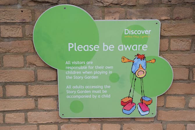 discover story centre outdoor sign 2