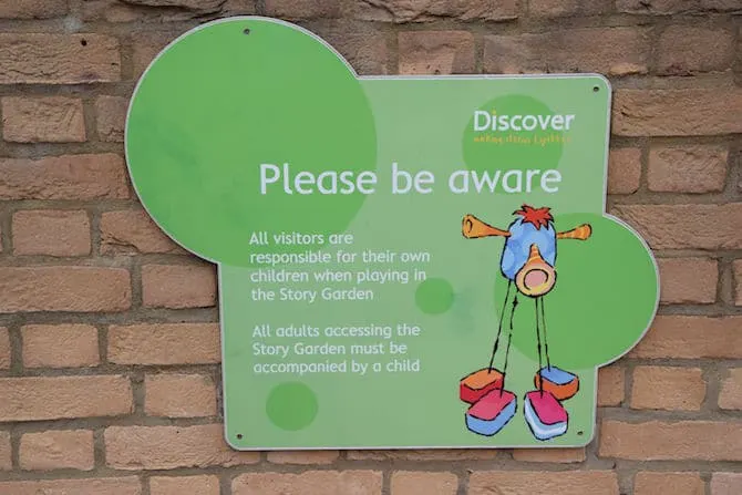 discover story centre outdoor sign 2
