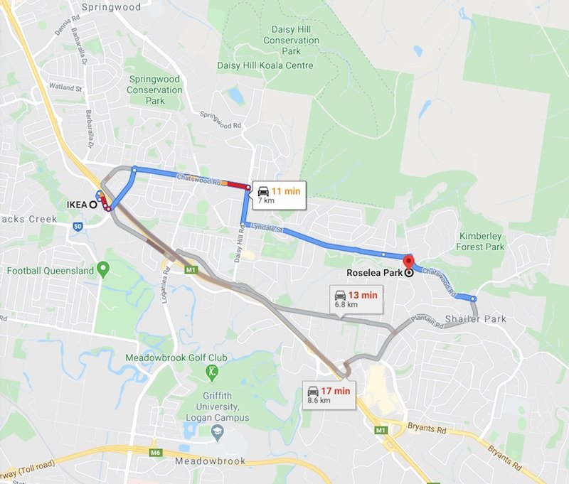 ikea-logan to-roselea-park