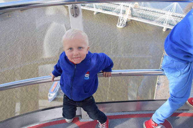 london eye experience for children going up