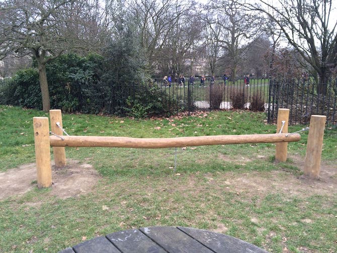 marylebone green playground just across - balance beam