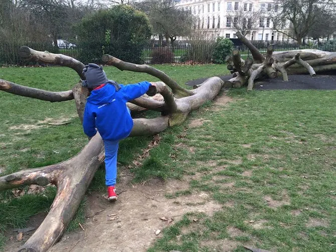 marylebone green playground just across park - nature play