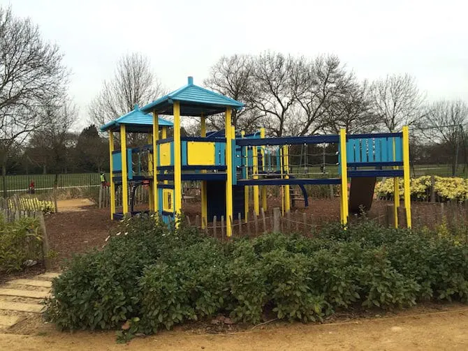 marylebone green playground yellow blue