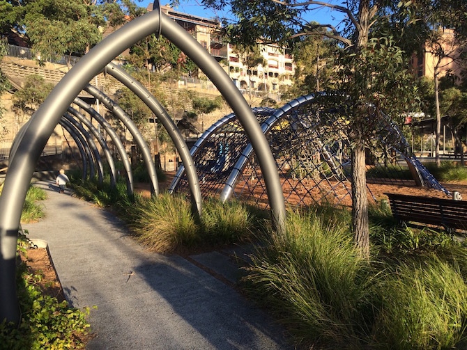 pic: pirrama park playground tunnels