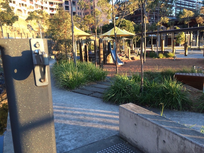 pirrama park playground view from the gate pic