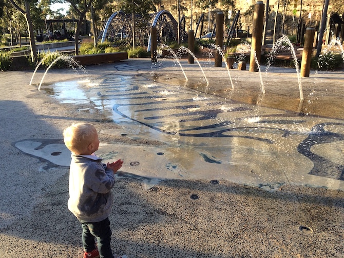 image - pirrama park playground water spouts