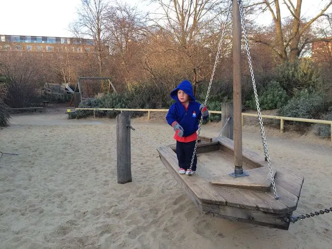 Visit ROAM THE GNOME Family Travel Website Directory for SUPER DOOPER FUN ideas for family vacations around the world. Search by city. Photo- Pirate Park Playground at Princess Diana Memorial playground Hyde Park jack on boat