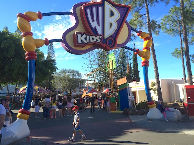 toddlers at movieworld WB kids world