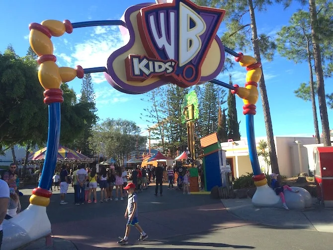 toddlers at movieworld WB kids world