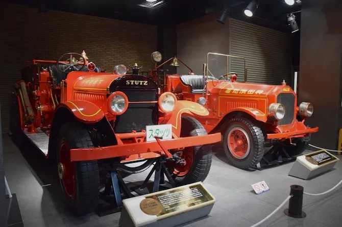 tokyo fire museum old fashioned trucks