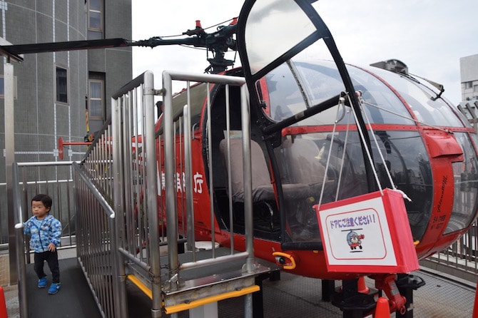 tokyo fire museum try a helicopter