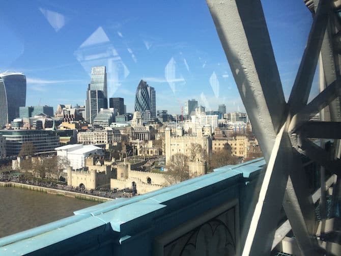 tower bridge glass floor walkway tower of london view