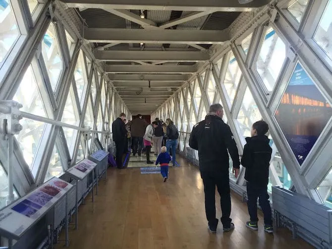 tower bridge glass walkway tunnel