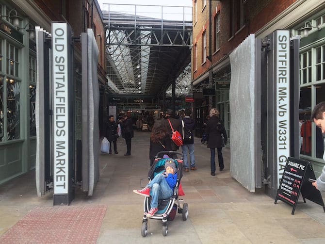 old spitalfields market food inside the london entrance door