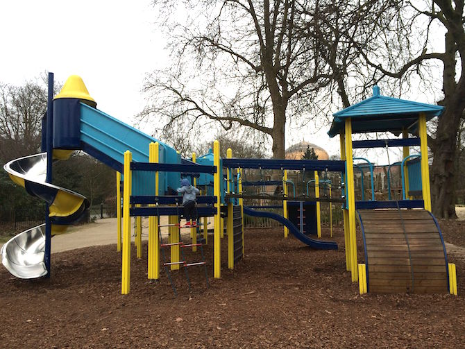 regents park playground hanover gate yellow park from side