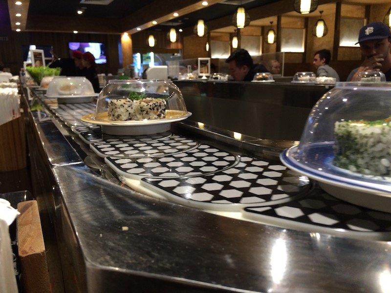 sushi edo brisbane cbd sushi train pic