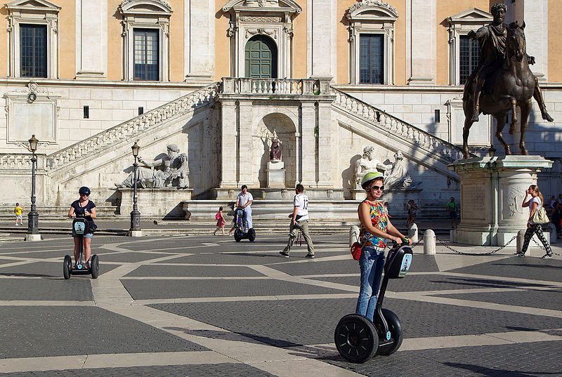 rome with teenagers - take a segway tour