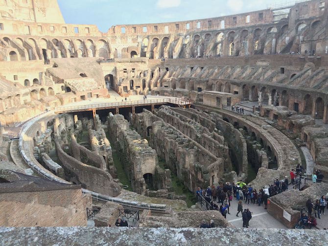  View of Colosseum during the Rome Colosseum hours pic