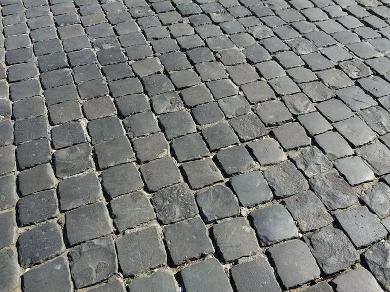 piazza del popolo rome cobblestones pic