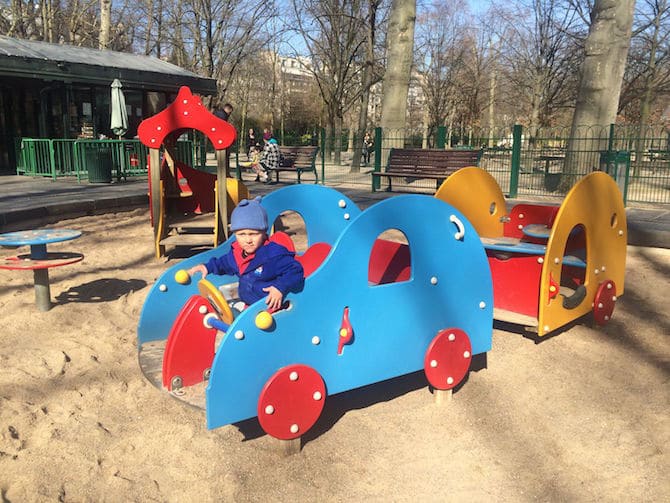 former Jardin du Luxembourg Playground sandpit. 