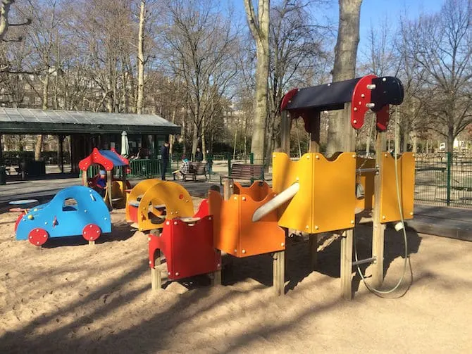 old Jardin du Luxembourg Playground play area. 