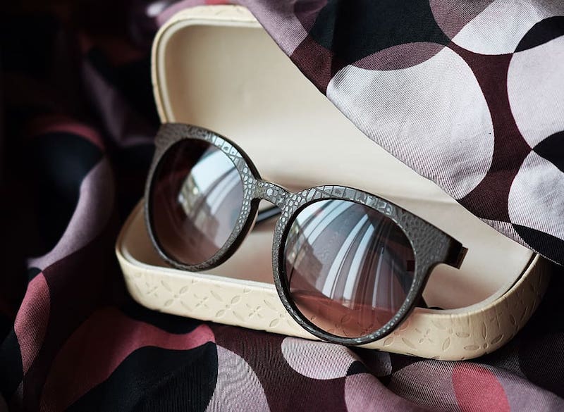 sunglasses in stock at Le Bon Marche Large Department Store in Paris