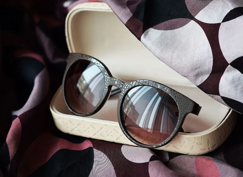 sunglasses in stock at Le Bon Marche Large Department Store in Paris