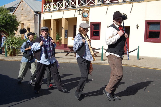 The Chimney Sweep at mary poppins festival maryborough