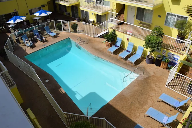 Magic Castle Hotel Los Angeles CA swimming pool pic