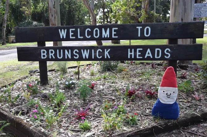 brunswick heads welcome sign