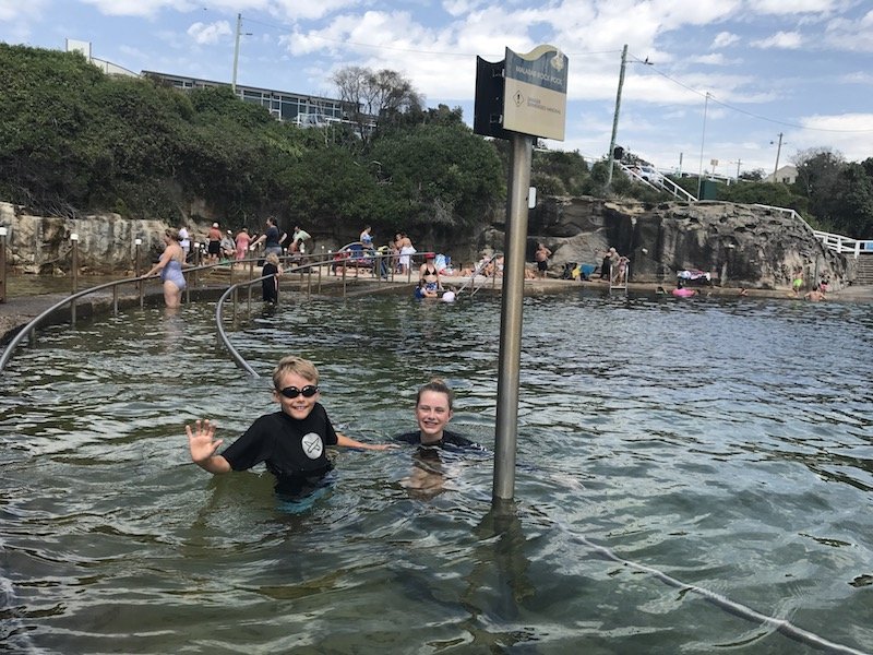 malabar rock pool entrance path pic