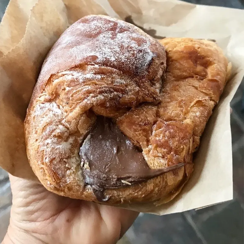 Nutella Croissant at the Brunswick Heads Bakery 800jpg