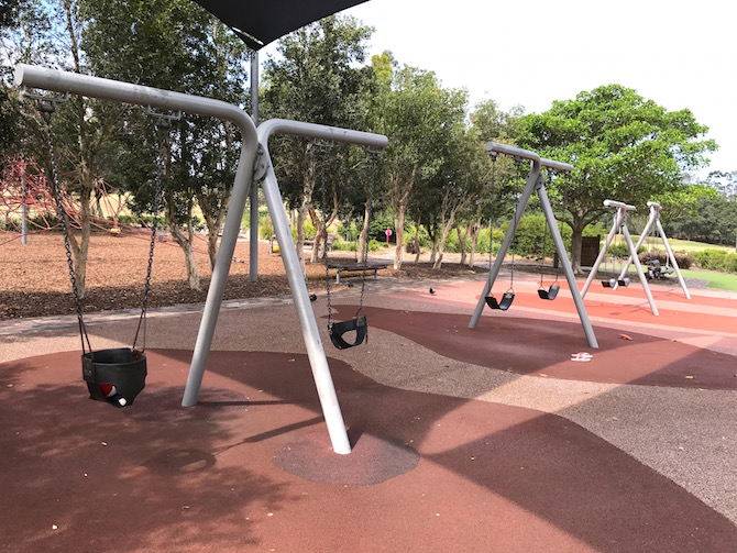 Sydney Park Playground bridge pic