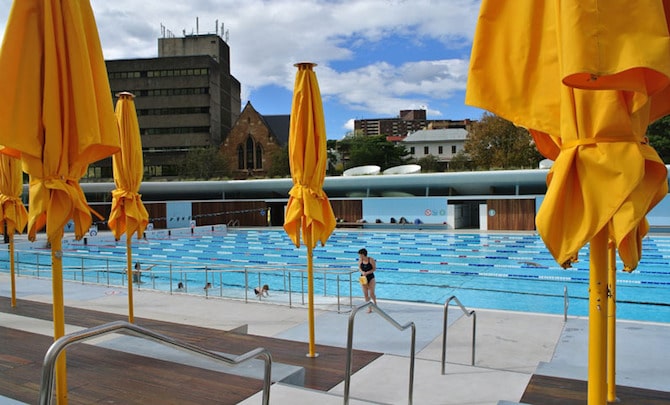 Prince Alfred Park Pool Umbrellas for shade