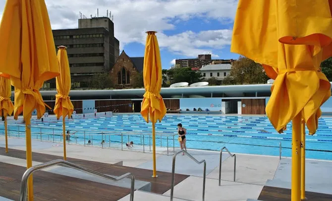 Prince Alfred Park Pool Umbrellas for shade