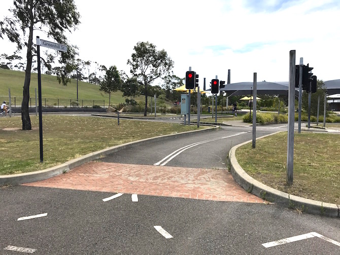 Sydney Park Bike Track cycle centre pic