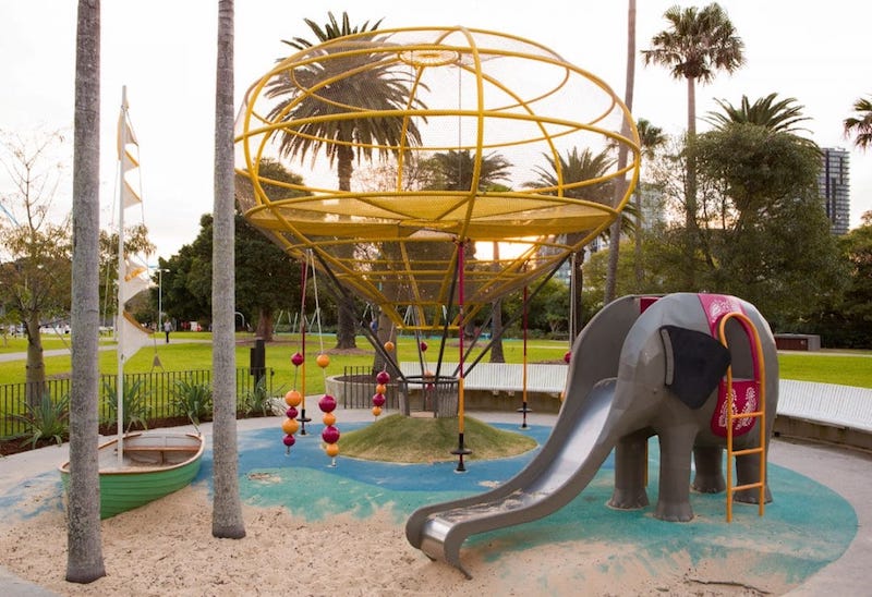 photo - Prince Alfred Park Playground elephant slide copy 2